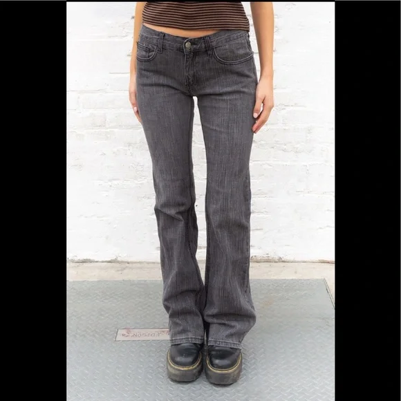 Brandy Melville Jeans Brandy Melville Gray Brielle 9s Jeans